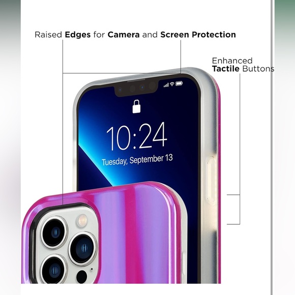 NIB LuMee Halo Light Up Selfie Case for Apple iPhone  Hot Pink Voltage - Picture 7 of 11